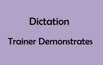 Dictation Drill