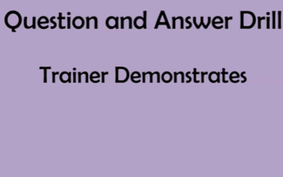 Question and Answer Drill