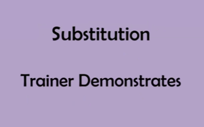 Substitution Drill